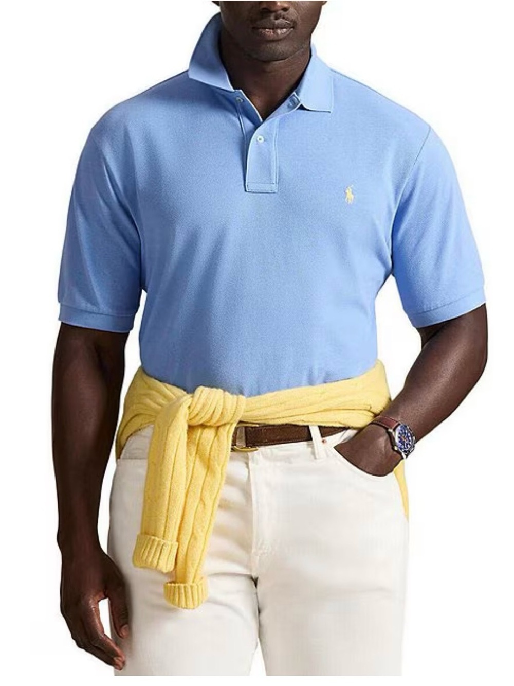 Polo Ralph Lauren Men’s Big & Tall 4XB Blue Polo Golf Shirt Pony Logo 4X